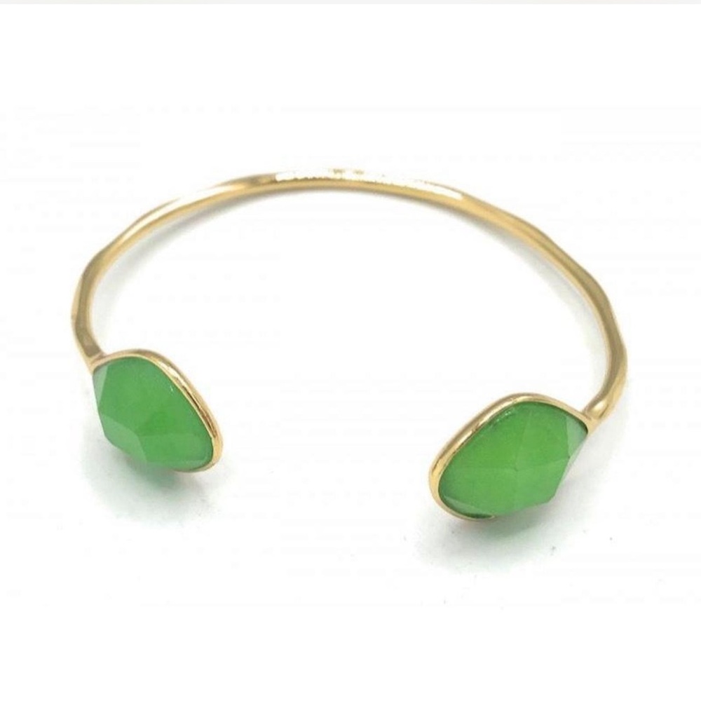 💚 Stella & Dot Serenity Open Cuff Bracelet - Jade 💚